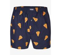 Happy Shorts Herren american Boxer Boxershorts Shorts Webboxer Pizza - Pizza, Grösse:M, Präzise Farbe:Pizza