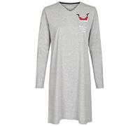 Happy Shorts Damen Nachthemd Sleepshirt Schlafshirt Sleepwear Nikolaus - Santa Claus, Grösse:XL, Präzise Farbe:Weihnachtsmann - Santa Claus