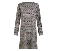 Happy Shorts Damen Nachthemd Sleepshirt Sleepwear Norwegischer Print, Farbe:Norwegen Print - Norway Print, Grösse:M