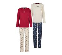 Happy Shorts Damen Pyjama ChristmasSchlafanzug, Pyjama Set, Nachtwäsche L