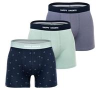 Boxershorts HAPPY SHORTS "Boxershort 3er Pack", Damen, Gr. M, palms 2, Obermaterial: 95% Baumwolle CO. 5% Elasthan EL., Unterhosen (84575260-M) palms 2