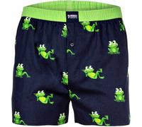 HAPPY SHORTS Happy Shorts Herren Webboxershorts - American Style, Baumwolle, gemustert (HS-Boxer-Web) L Frog