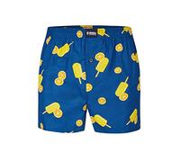 Happy Shorts Herren Webboxershorts - American Style, Baumwolle, gemustert Capri-Ice M