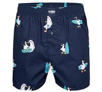 Happy Shorts Herren American Boxer Boxershorts Shorts Webboxer Surfing Seagull, Farbe:Surfing Seagull, Grösse:M