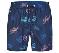 Happy Shorts Herren Badeshorts Strandshorts Shorts Hummer Muscheln - sea Fruits S - XXL, Grösse:M - 5-50, Farbe:Marine