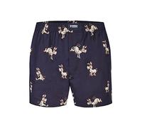 Happy Shorts Herren Webboxershorts - American Style, Baumwolle, gemustert Donkeys XL