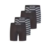 Happy Shorts Herren Boxershorts Mehrpack Retroshorts aus elastischer Baumwolle Jersey Bequeme Unterhosen mit elastischem Bund, weicher Stoff, perfekte Passform, langlebig