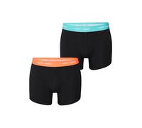 Happy Shorts Herren Retro Boxer 2-Pack Jersey - Black-neon - Größe XL