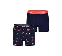 Happy Shorts Herren Retro Boxer 2-Pack Jersey Xmas - HOHOHO - Größe M