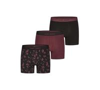 Happy Shorts Herren Retro Boxer 3-Pack Jersey - Hawaii - Catawba Grape - Größe L