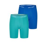 Happy Shorts Herren Retro Boxer Neon Long 2-Pack Retroshorts, Vintage Boxer, XL
