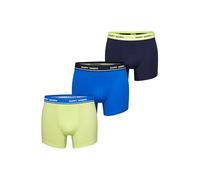 Happy Shorts Herren Retro Pants 3-Pack Motive - Midblue-Lime-Navy - Größe M
