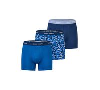 Boxershorts HAPPY SHORTS "Boxershort 3er Pack", Damen, Gr. M, camouflage blau, Obermaterial: 95% Baumwolle CO. 5% Elasthan EL., Unterhosen (54526364-M) camouflage blau