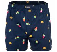 Happy Shorts Herren American Boxer Boxershorts Webboxer Fast Food, Farbe:Fast Food, Grösse:L