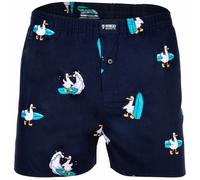 Happy Shorts Herren American Boxer Boxershorts Shorts Webboxer Surfing Seagull, Farbe:Surfing Seagull, Grösse:M
