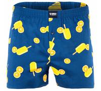 Happy Shorts Herren Webboxershorts - American Style, Baumwolle, gemustert Capri-Ice M