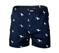 Happy Shorts Herren American Boxer Boxershorts Shorts Webboxer Möwe - sea gul S - M - L - XL, Grösse:L - 6-52, Präzise Farbe:Möwe - Seagul