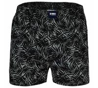 Happy Shorts Herren Web-Boxershorts - American Boxershorts Palm Leaves Khaki L