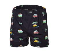 Happy Shorts Herren American Boxer Boxershorts Shorts Webboxer Urlaub - Vacation, Grösse:XL, Präzise Farbe:Urlaub - Vacation