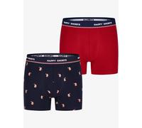 Happy Shorts 2 Pants Jersey Trunk Herren Boxershorts Lebkuchenmann, Farbe:Lebkuchenmann - Gingerbread Man, Grösse:M