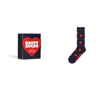 Happy Socks Heart Socken mattschwarz/rot - 36-40