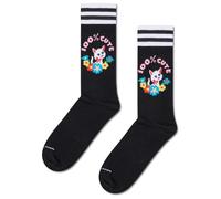 Happy Socks 100% Cute Sneaker Sock (DE/NL/SE/PL, Numerisch, 36, 40, Regular, Regular, weiß)