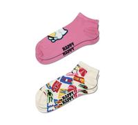 Happy Socks 2-PACK ICE CREAM & LAZY DAY LOW SOCKS SNEAKER SOCKEN (DE/NL/SE/PL, Numerisch, 36, 40, Regular, Regular, Mehrfarbig)