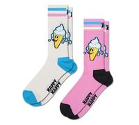 Happy Socks 2er-Pack nachhaltige Crew-Socken im Eiscreme-Design für Damen und Herren, Größe 41-46