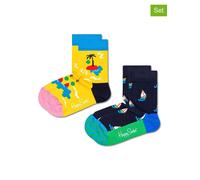 Happy Socks 2er-Set: Socken "Island in the sun" in Bunt - Größe 22-24 | Babysocken Strumpfhosen