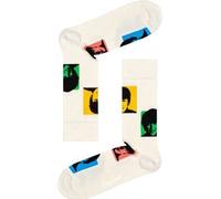 Happy socks 2P Beatles Silhouettes Sock Weiß Baumwolle Gr 36/40