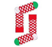 Happy socks 2P Big Dot Snowman Sock Rot Muster Baumwolle Gr 36/40