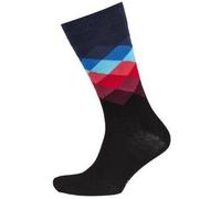 Happy socks 2P Faded Diamond Sock Schwarz Muster Baumwolle Gr 36/40 Herren