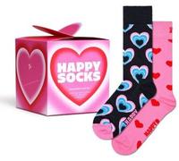 Happy socks 2P Valentine Gift Set Rosa Muster Baumwolle Gr 36/40