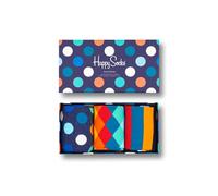 Happy Socks Classic Mix Gift Box 3-Pack Unisex Geschenk-Socken mehrfarbig, Gr. 36-40 EU