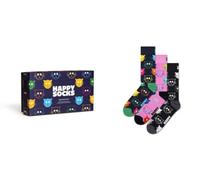 Happy Socks Socken mit Katzenmuster für Herren und Damen, 36-40 & 41-46