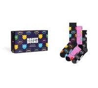 Happy Socks Mixed Cat Socks Gift Set 3-Pack Unisex Geschenk-Socken Mehrfarbig..., Gr. 36-40 EU