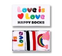 Happy Socks 3-PACK PRIDE SNEAKER SOCKS GIFT SET (DE/NL/SE/PL, Numerisch, 36, 40, Regular, Regular, Weiss)