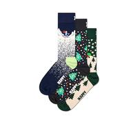 Happy Socks 3-Pack Santa On The Way & Christman Night Socks Weihnachtssocken