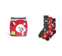 Happy Socks Stuck In The Chimney Gift Set Crew-socken 3 Paare EU 41-46 Red