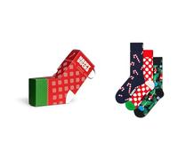Happy Socks Tagessocke Crew X-Mas Stocking Socks Gift Set bunt Geschenkbox - 3 Paar, Größe 36-40