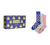 Happy Socks 3-Pack Rubber Duck Gift Set Baumwolle Socken Unisex Blau 41-46