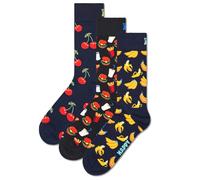 HAPPY SOCKS 3er Pack Unisex Socken, Geschenkbox, mehrfarbig, 36-40 Food