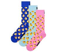 Happy Socks 3er Pack Unisex Socken - Geschenkbox, gemischte Farben Rubber Duck 41-46