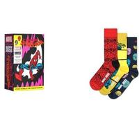 Happy Socks Marvel Spider-Man Collaboration - Vicious Venom - 3er-Geschenksets für Männer und Frauen - Größe 36-40