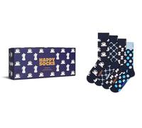 Happy Socks 4-Pack Coffee Gift Set Baumwolle Socken Damen Herren Marine 36-40