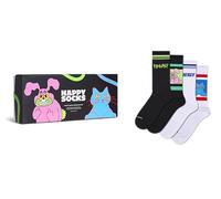 Happy Socks 4er Pack Unisex Socken - Geschenkbox, Classics, gemischte Farben Freaky Energy 41-46