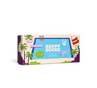 Happy Socks 4er Pack bunte Baumwolle Socken, lustige sommersocken in Geschenkbox für Damen und Herren