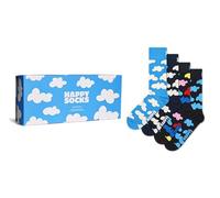 Happy Socks 4er Pack Unisex Socken - Geschenkbox, Classics, gemischte Farben Cloudy 36-40