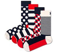 Happy Socks Classic Navys Gift Set Half Lange Socken 4 Paare EU 36-40 Navy