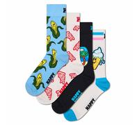 Happy Socks 4er Pack Unisex Socken - Geschenkbox, Classics, gemischte Farben Corny Summer 36-40